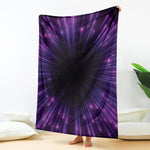 Purple Hyperspace Print Blanket
