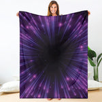 Purple Hyperspace Print Blanket