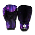 Purple Hyperspace Print Boxing Gloves