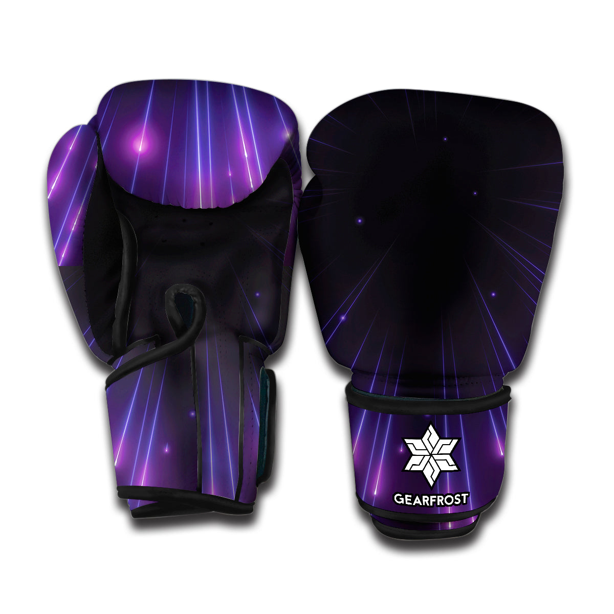 Purple Hyperspace Print Boxing Gloves