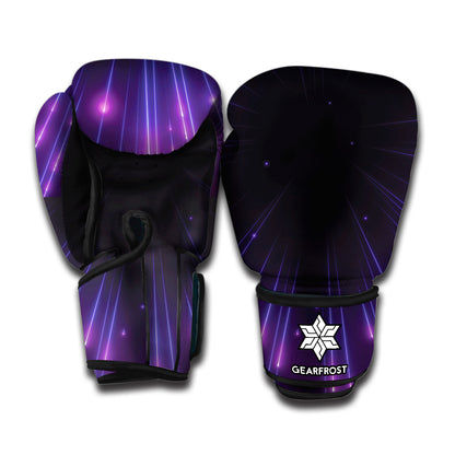 Purple Hyperspace Print Boxing Gloves