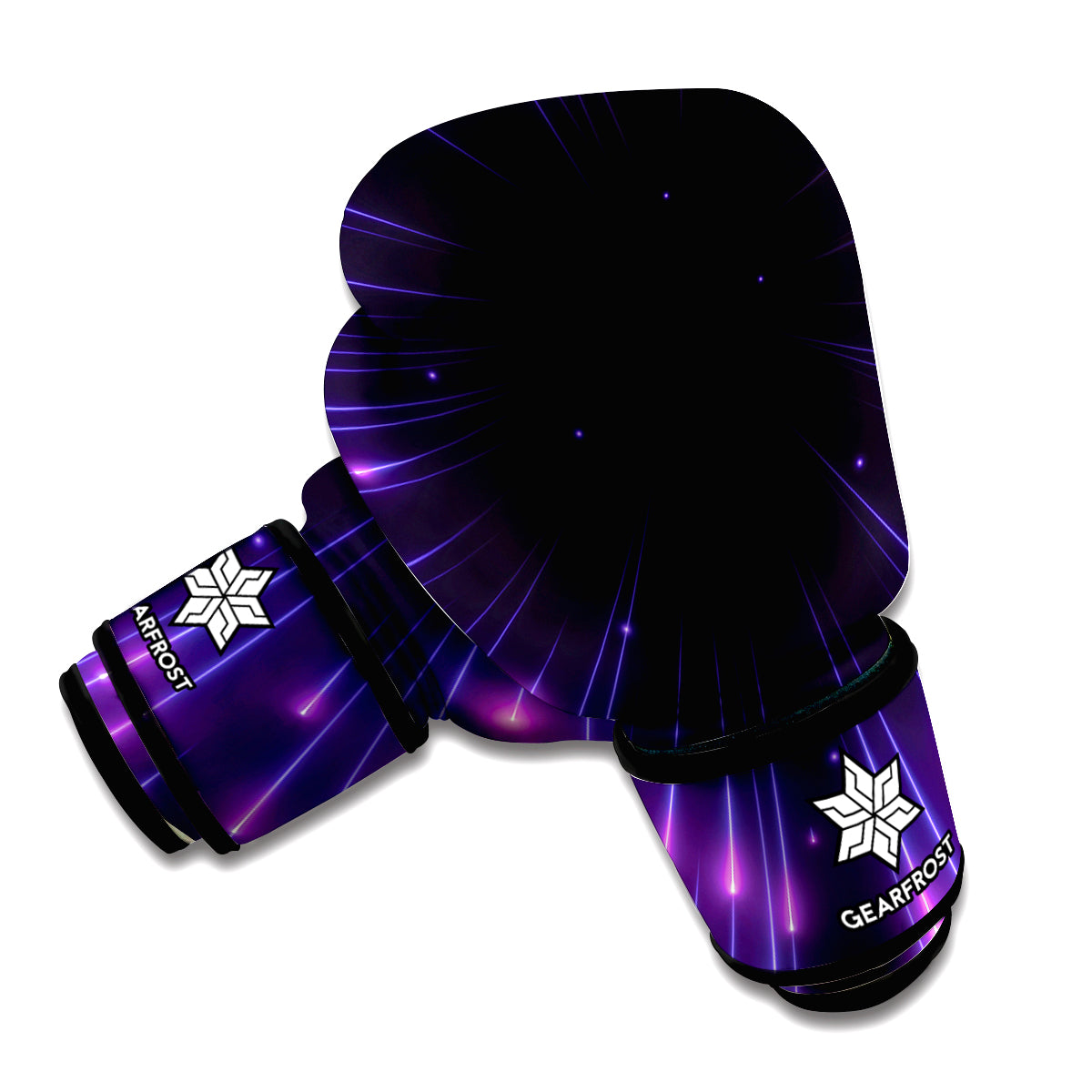Purple Hyperspace Print Boxing Gloves