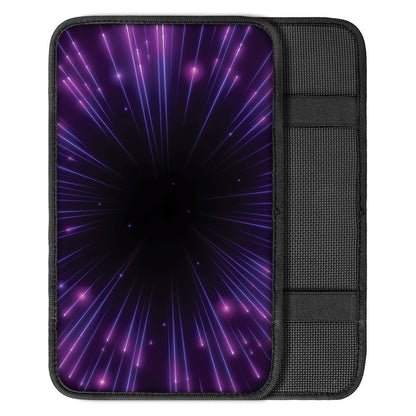 Purple Hyperspace Print Car Center Console Cover