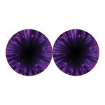 Purple Hyperspace Print Car Coasters