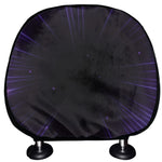 Purple Hyperspace Print Car Headrest Covers