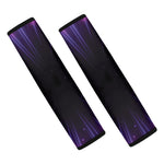 Purple Hyperspace Print Car Seat Belt Covers