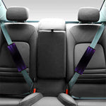 Purple Hyperspace Print Car Seat Belt Covers