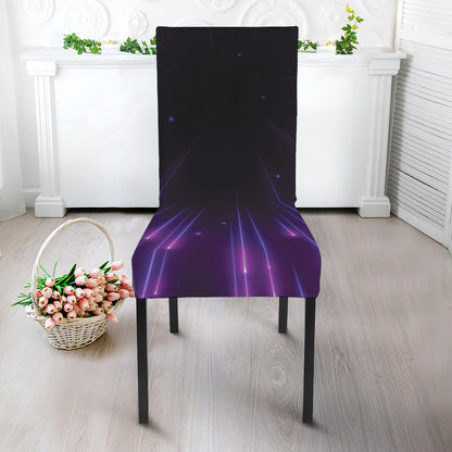 Purple Hyperspace Print Dining Chair Slipcover