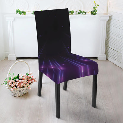 Purple Hyperspace Print Dining Chair Slipcover