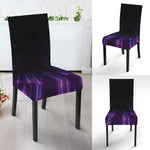 Purple Hyperspace Print Dining Chair Slipcover