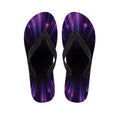 Purple Hyperspace Print Flip Flops