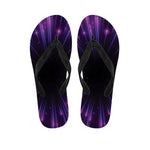 Purple Hyperspace Print Flip Flops
