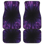 Purple Hyperspace Print Front and Back Car Floor Mats