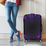Purple Hyperspace Print Luggage Cover