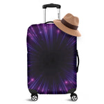 Purple Hyperspace Print Luggage Cover