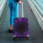 Purple Hyperspace Print Luggage Cover