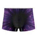 Purple Hyperspace Print Men's Boxer Briefs