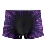 Purple Hyperspace Print Men's Boxer Briefs
