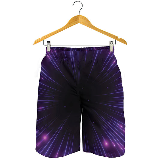Purple Hyperspace Print Men's Shorts