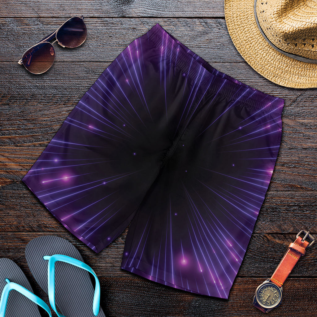 Purple Hyperspace Print Men's Shorts