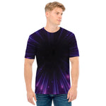 Purple Hyperspace Print Men's T-Shirt