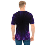 Purple Hyperspace Print Men's T-Shirt