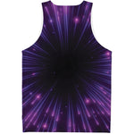 Purple Hyperspace Print Men's Tank Top