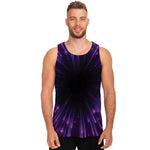 Purple Hyperspace Print Men's Tank Top