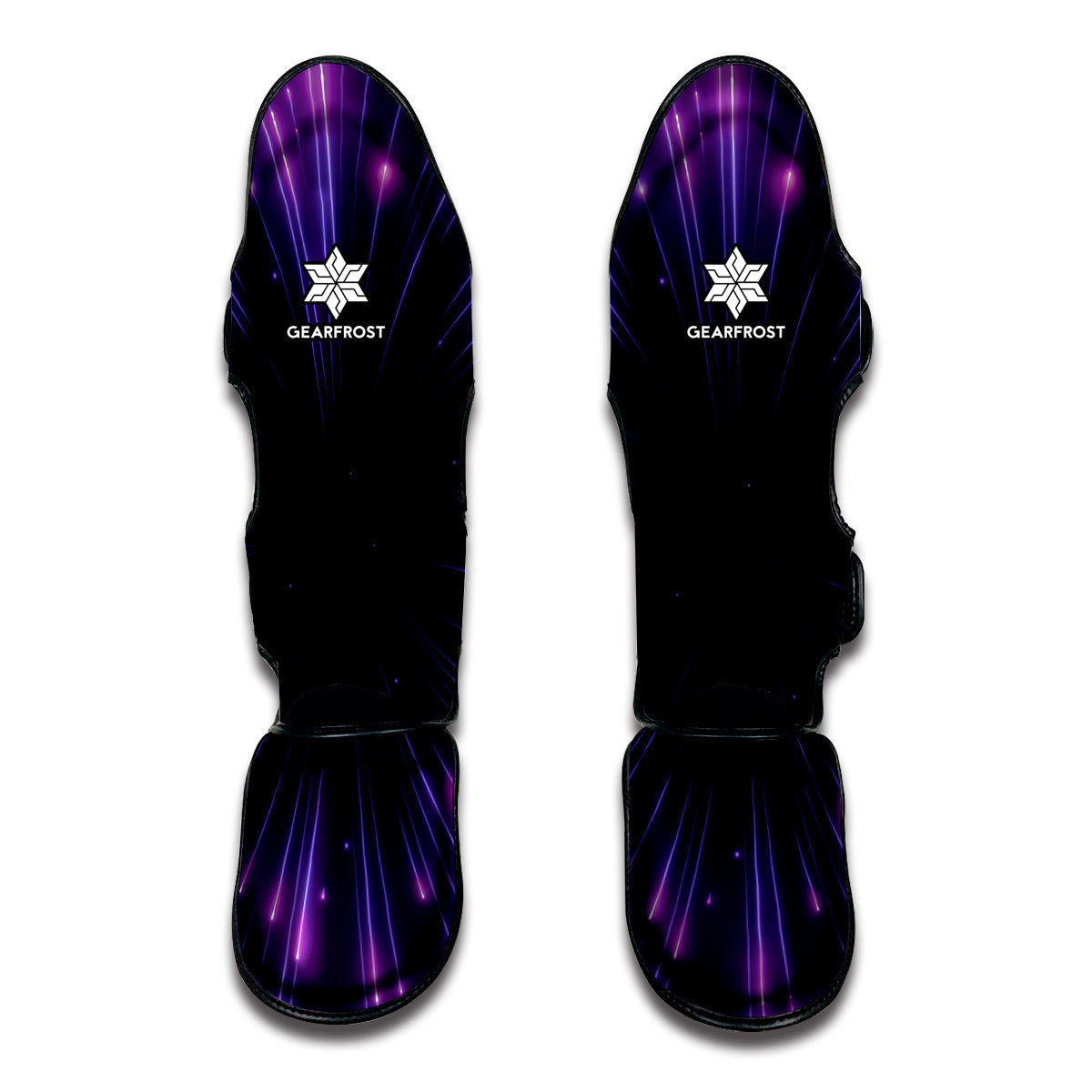 Purple Hyperspace Print Muay Thai Shin Guard