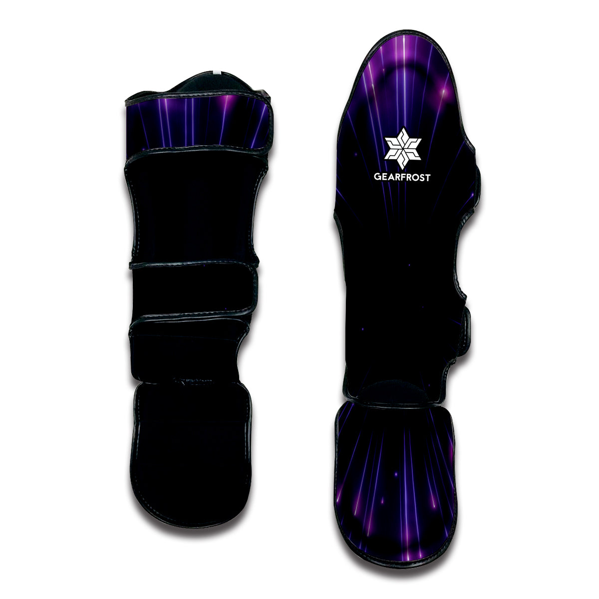 Purple Hyperspace Print Muay Thai Shin Guard