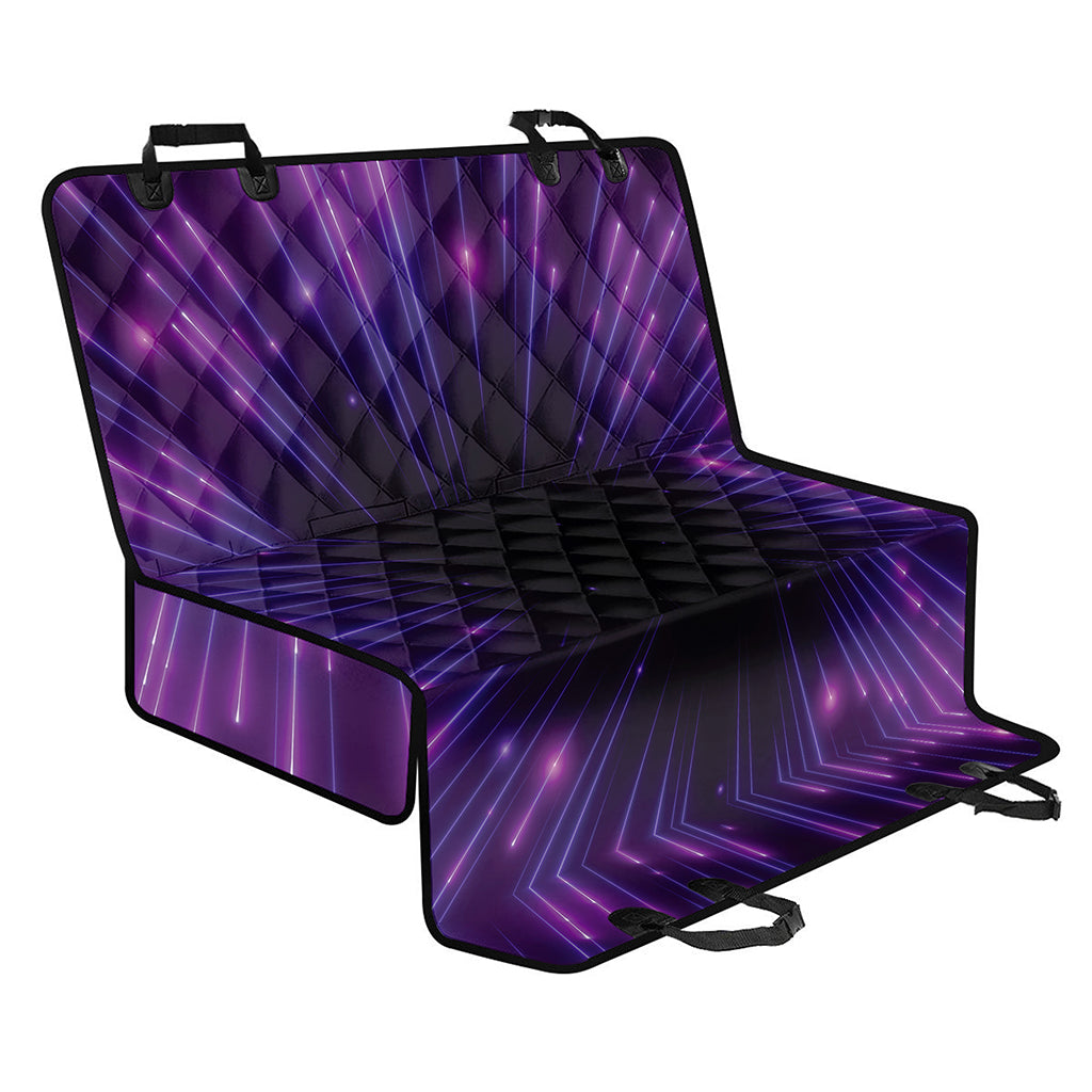 Purple Hyperspace Print Pet Car Back Seat Cover