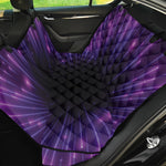 Purple Hyperspace Print Pet Car Back Seat Cover