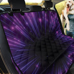 Purple Hyperspace Print Pet Car Back Seat Cover