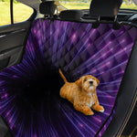Purple Hyperspace Print Pet Car Back Seat Cover