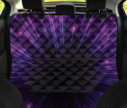 Purple Hyperspace Print Pet Car Back Seat Cover