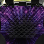 Purple Hyperspace Print Pet Car Back Seat Cover