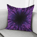 Purple Hyperspace Print Pillow Cover