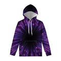 Purple Hyperspace Print Pullover Hoodie