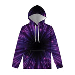 Purple Hyperspace Print Pullover Hoodie