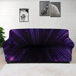 Purple Hyperspace Print Sofa Cover