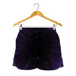 Purple Hyperspace Print Women's Shorts