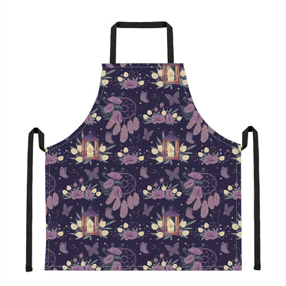 Purple Indian Dream Catcher Print Apron