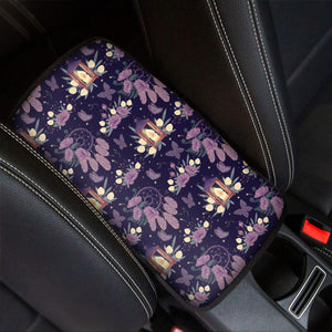 Purple Indian Dream Catcher Print Car Center Console Cover