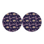 Purple Indian Dream Catcher Print Car Coasters