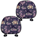Purple Indian Dream Catcher Print Car Headrest Covers