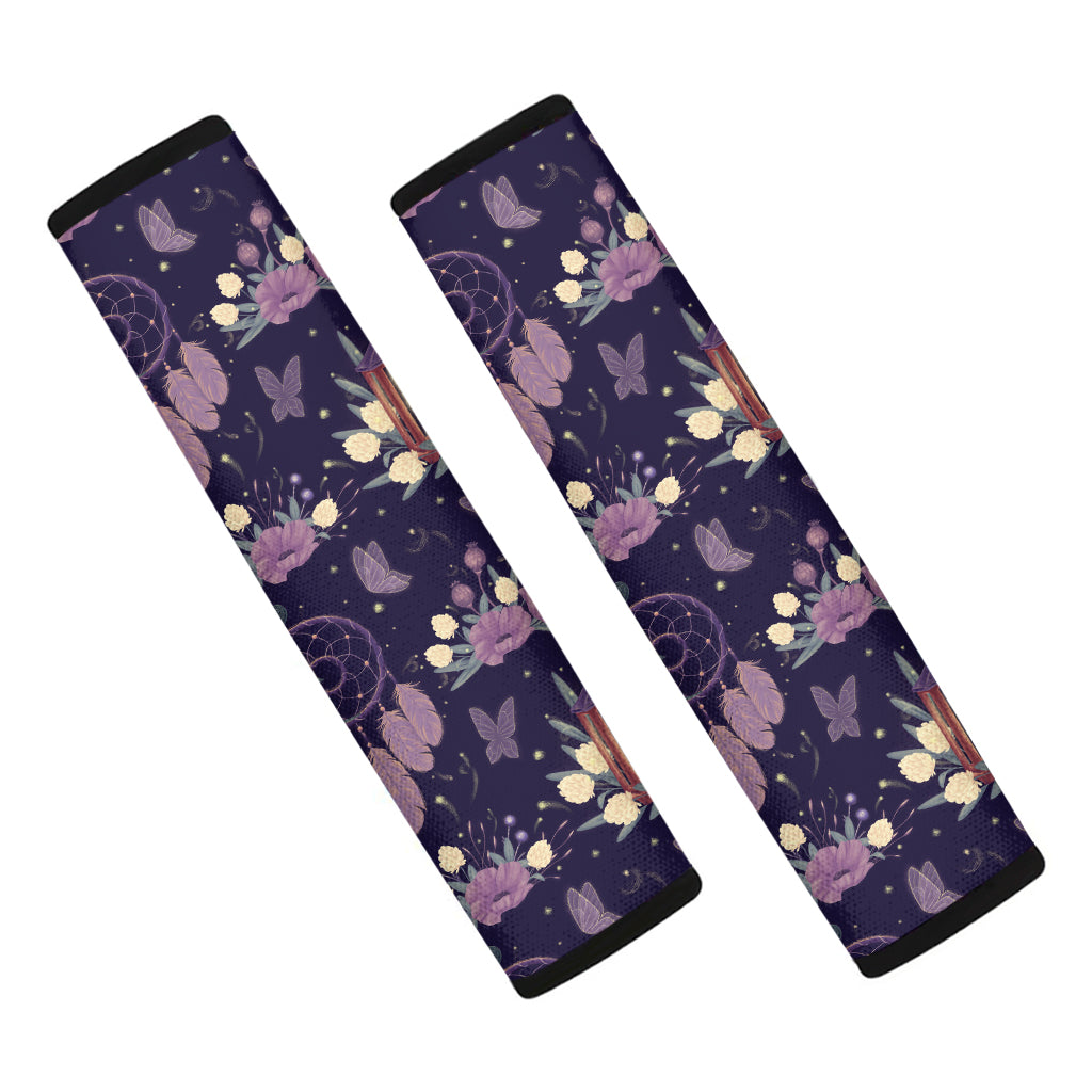 Purple Indian Dream Catcher Print Car Seat Belt Covers