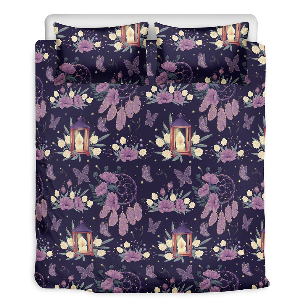 Purple Indian Dream Catcher Print Duvet Cover Bedding Set
