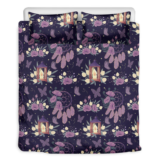 Purple Indian Dream Catcher Print Duvet Cover Bedding Set
