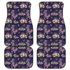 Purple Indian Dream Catcher Print Front and Back Car Floor Mats