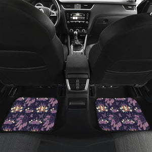 Purple Indian Dream Catcher Print Front and Back Car Floor Mats